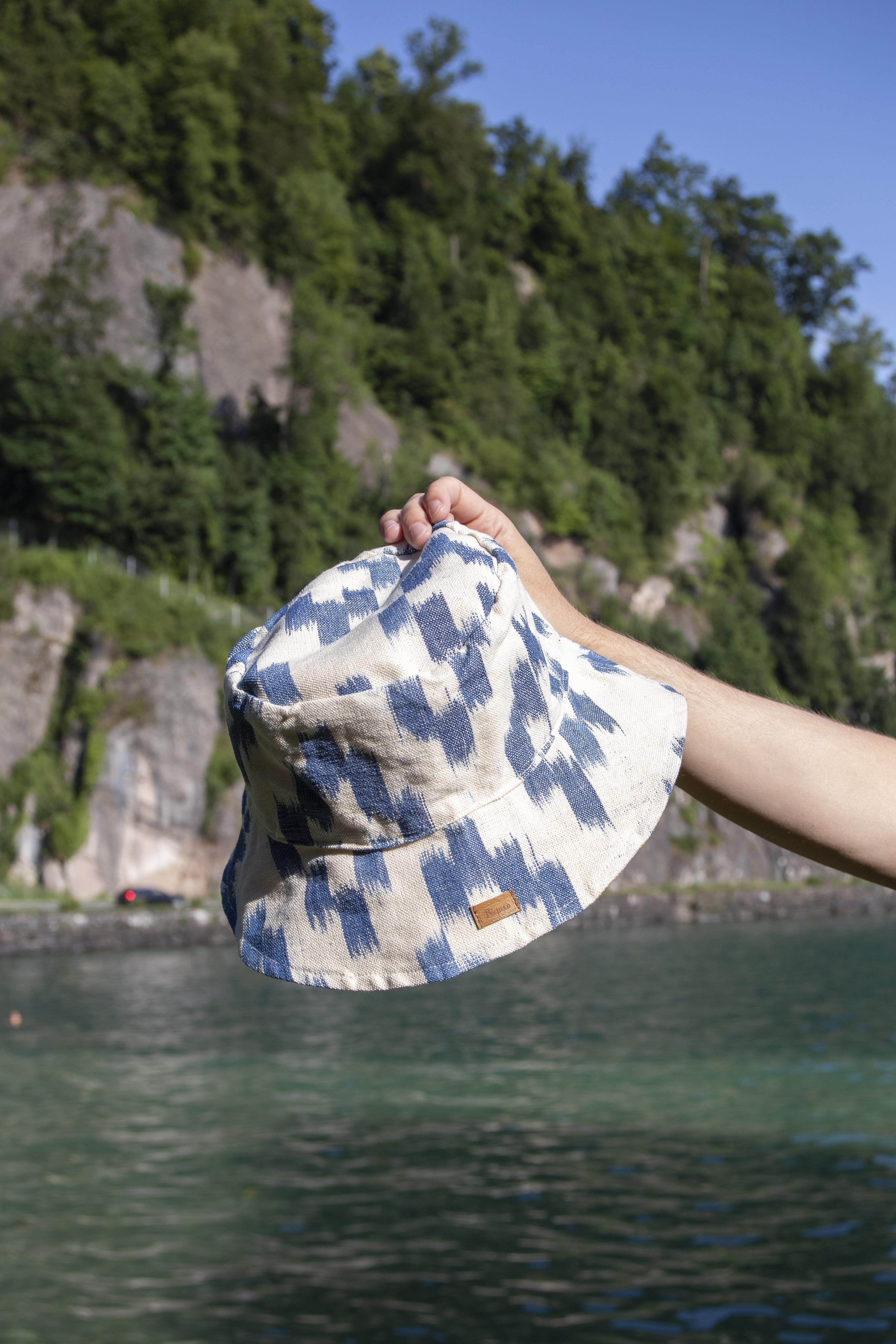 Lengua Bucket Hat Gelb/Blau