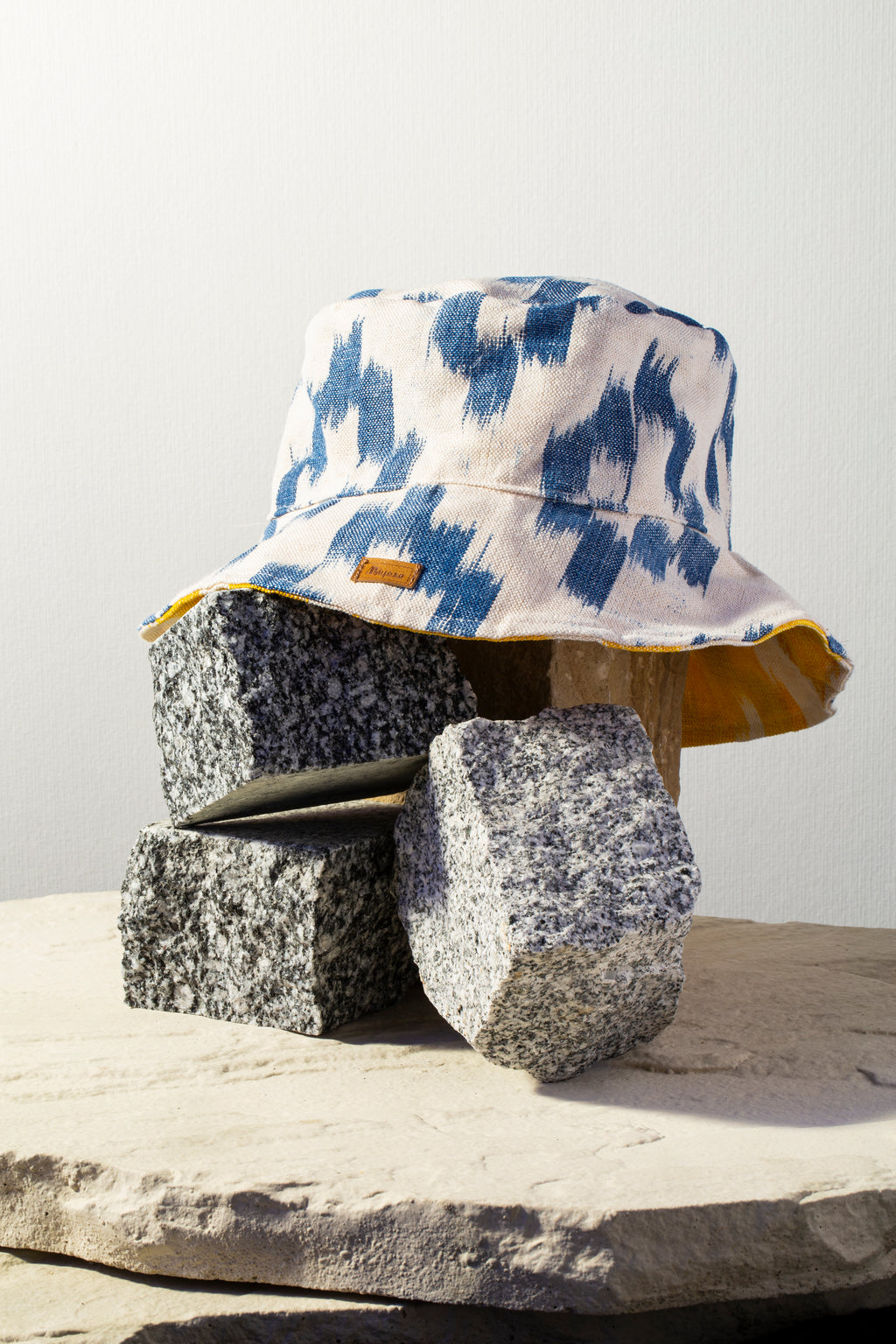 Lengua Bucket Hat Gelb/Blau