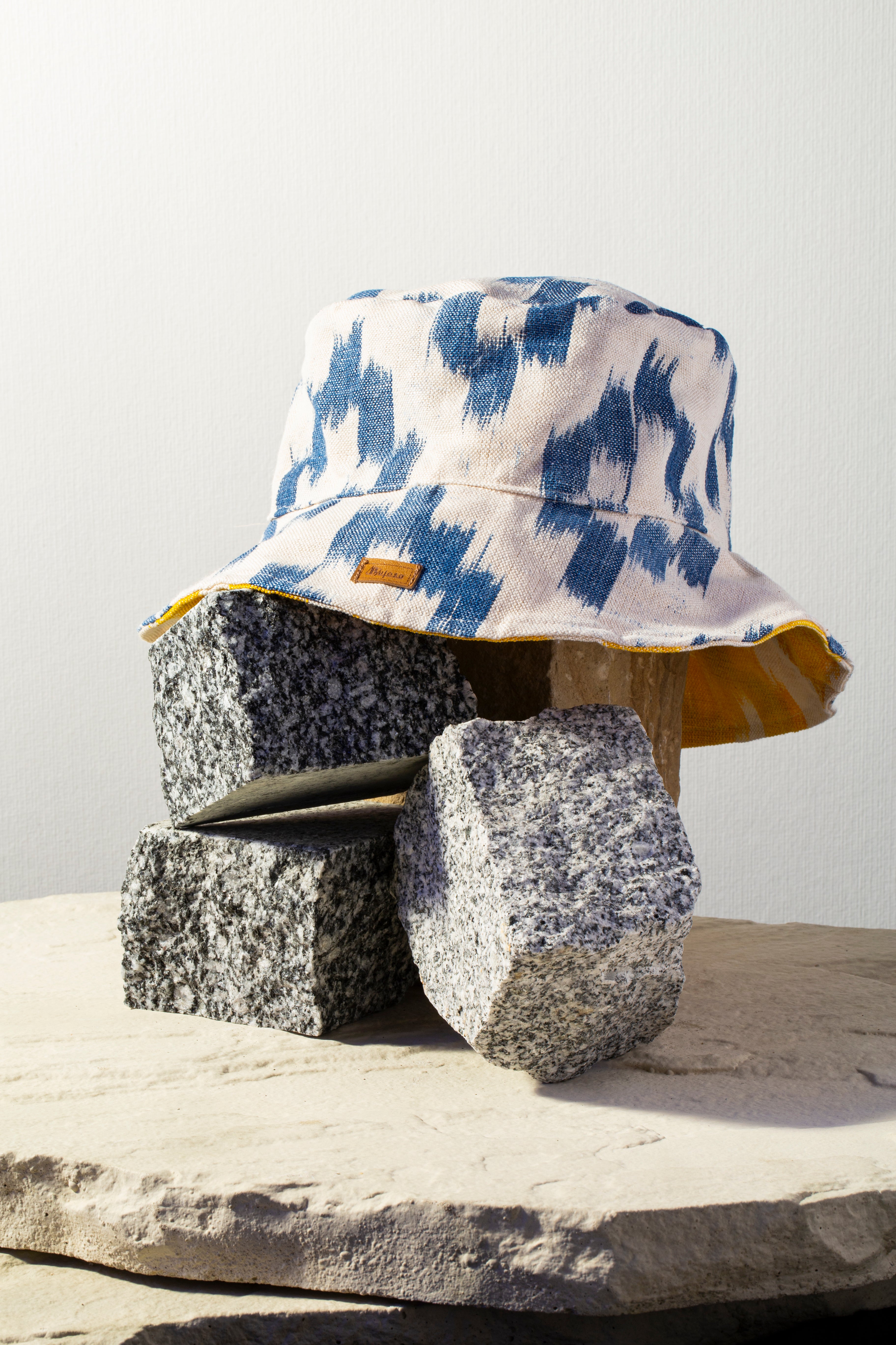 Lengua Bucket Hat Gelb/Blau